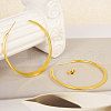 304 Stainless Steel European American Fashion Ring Stud Earrings NG8723-2-3