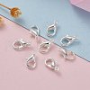 Silver Color Plated Zinc Alloy Lobster Claw Clasps X-E103-S-7