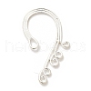 Rack Plating Alloy Ear Cuff Findings FIND-C063-02S-1