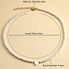 Elegant High-Quality Non-Fading Round Shell Pearl Beaded Heart Pendant Necklaces for Women VI2074-1-1
