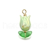 UV Plated Acrylic Pendants PALLOY-TA00270-5