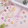 SUNNYCLUE 26Pcs 13 Colors Spray Painted Alloy Spring Gate Rings FIND-SC0011-85-4