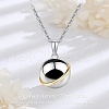 Non-Tarnish Planet Stainless Steel Pendant Necklace PW-WG85643-01-5