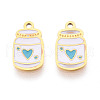 304 Stainless Steel Enamel Charms STAS-T065-64G-02-1