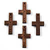 Natural Wood Pendants WOOD-N016-64-01-1