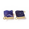 Natural Druzy Quartz Links connectors G-P396-09G-11-2