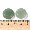 Mother's Day Gifts Natural Green Aventurine Flat Round Palm Stones G-M416-10A-01-3