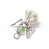 Faceted Glass Pendants PALLOY-MZ00585-03-4