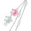 Bowknot Star Acrylic Pendant Decorations HJEW-JM02074-4