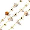 Handmade Natural Howlite Chip Beaded Chains CHC-F020-09G-02-1