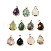 Natural Gemstone Faceted Pendants G-U019-05G-2