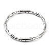201 Stainless Steel Hinged Bangle STAS-Z057-01E-1