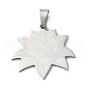 Non-Tarnish 201 Stainless Steel Pendants STAS-D041-16P-1