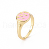 Alloy Enamel Wide Band Rings RJEW-N034-002A-RS-3