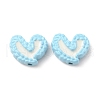 Spray Painted Alloy Enamel Beads ENAM-M058-01-3