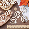 Wood Big Pendants WOOD-WH0024-155A-3