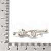 Brass Hook and S-Hook Clasps KK-K389-104P-3