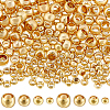 Beebeecraft 400Pcs 4 Styles Brass Crimp Beads KK-BBC0014-68-1