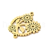 304 Stainless Steel Hollow Connector Charms STAS-Z069-05G-2