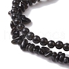 Chip & Round Natural Obsidian Beaded Stretch Bracelets for Women BJEW-JB10189-02-4