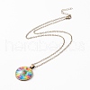 Rainbow Pride Necklace NJEW-F290-01K-2