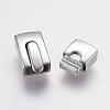 Tarnish Resistant 304 Stainless Steel Bayonet Clasps STAS-F122-37P-3
