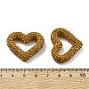 Heart Shape Polymer Clay Rhinestone Beads CLAY-NH0001-09A-04-3