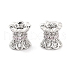 Brass Micro Pave Clear Cubic Zirconia Beads KK-P271-39B-03-1