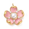 304 Stainless Steel Enamel Pendants STAS-P380-79G-04-1