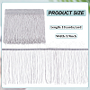 10 Yards Polyester Fringe Lace Trims OCOR-WH0080-97B-2
