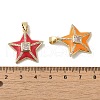 Brass Micro Pave Cubic Zirconia Pendants KK-C058-16G-3