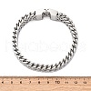304 Stainless Steel Wheat Chain Bracelets for Women Men BJEW-R018-12P-5