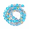Synthetic Moonstone Beads Strands G-E573-01B-22-3