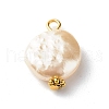 ABS Plastic Imitation Pearl Beads Pendant PALLOY-JF00834-2