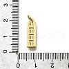 Brass Micro Pave Cubic Zirconia Pendants KK-P295-36G-3
