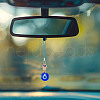 12Pcs Transparent Glass Pendant Decorations HJEW-GO00021-5
