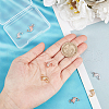 Beebeecraft 9Pcs 3 Colors Brass Micro Pave Cubic Zirconia Charms ZIRC-BBC0001-34-3