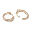 Clear Cubic Zirconia Hoop Earrings EJEW-L292-005G-2