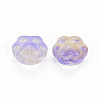 Two Tone Transparent Baking Painted Glass Beads GLAA-S190-021-B05-2