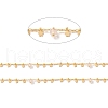 Natural Assorted Stone Column Beaded Chains CHC-K012-01G-08-4