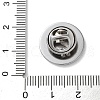 304 Stainless Steel Flat Round Brooch Brooch Base Settings STAS-S172-10A-P-3