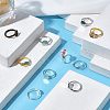 SUPERFINDINGS 64Pcs 4 Colors Adjustable Brass Pad Ring Base Findings KK-FH0004-57-2