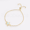 Adjustable Brass Bolo Bracelets BJEW-L618-02G-2