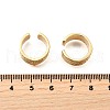 Brass Micro Pave Clear Cubic Zirconia Cuff Earrings EJEW-F370-18G-5