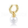 ABS Plastic Pearl Dangle Hoop Earrings EJEW-N011-106LG-3