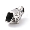 Tibetan Style 304 Stainless Steel Manual Polishing Cord Ends STAS-G276-11AS-3