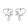Non-Tarnish 201 Stainless Steel Pendants STAS-N098-045P-3