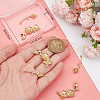 Beebeecraft 8Pcs 2 Styles  Brass Connector Charms KK-BBC0015-39-3