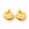 Rack Plating Alloy Enamel Beads PALLOY-A001-49MG-2