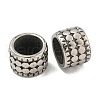 316 Surgical Stainless Steel Large Hole Beads STAS-Q326-09AS-10-1